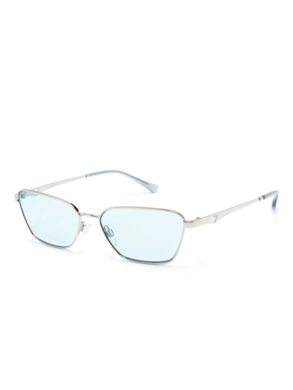 Emporio Armani Zonnebril met vierkant montuur - Zilver