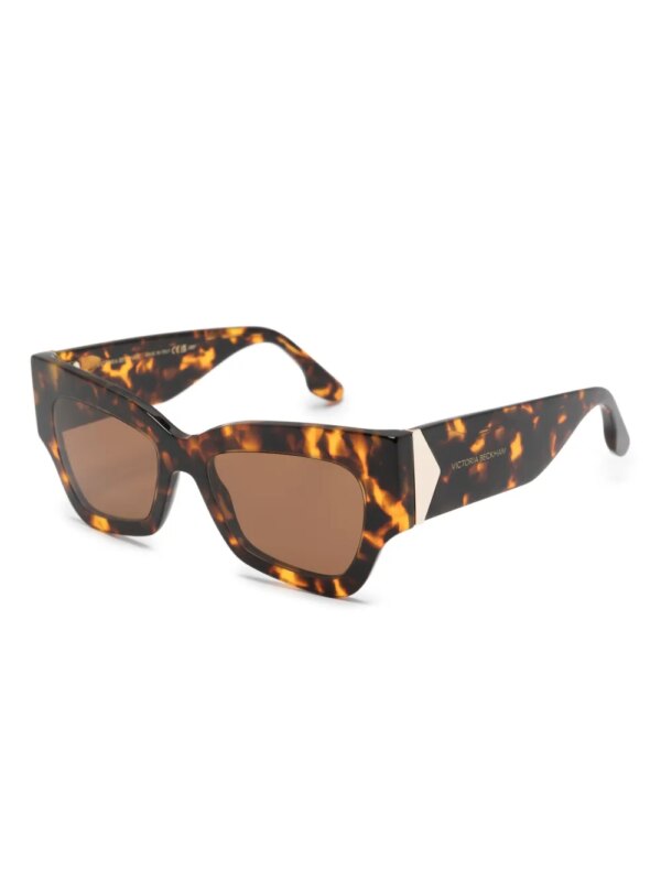 Victoria Beckham Eyewear Zonnebril met vierkant montuur - Bruin