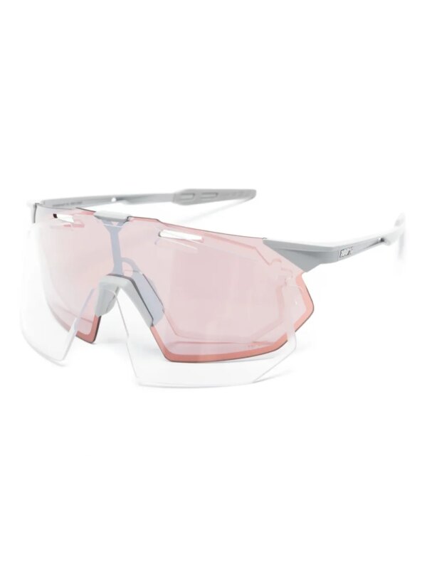 100% Eyewear HiPER zonnebril met schild montuur - Grijs