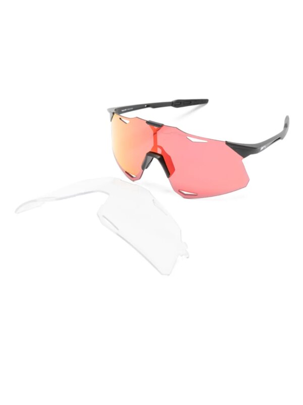 100% Eyewear Zonnebril met logoplakkaat - Zwart