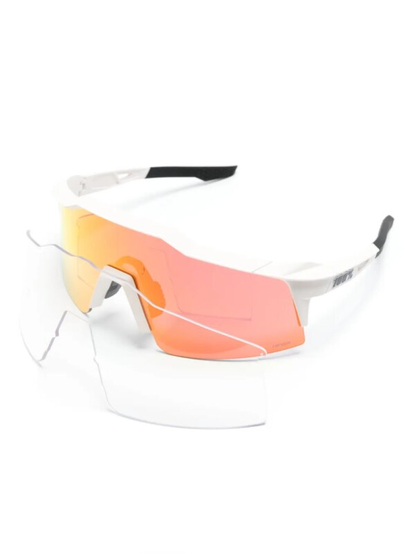 100% Eyewear Speedcraft zonnebril met oversized montuur - Wit