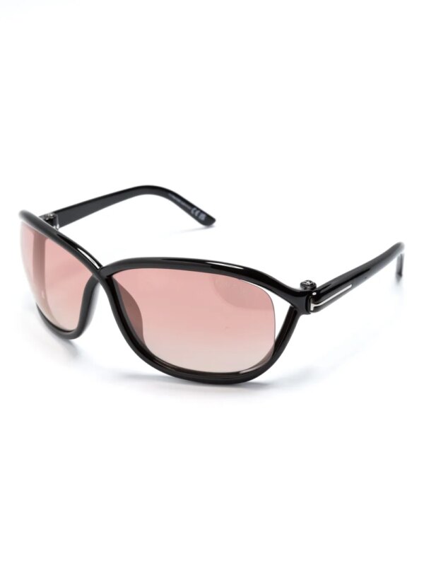 TOM FORD Eyewear Fernanda zonnebril met vlinder montuur - Zwart