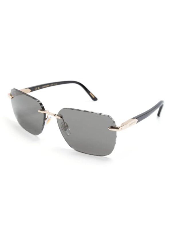Chopard Eyewear Zonnebril met vierkant montuur - Goud