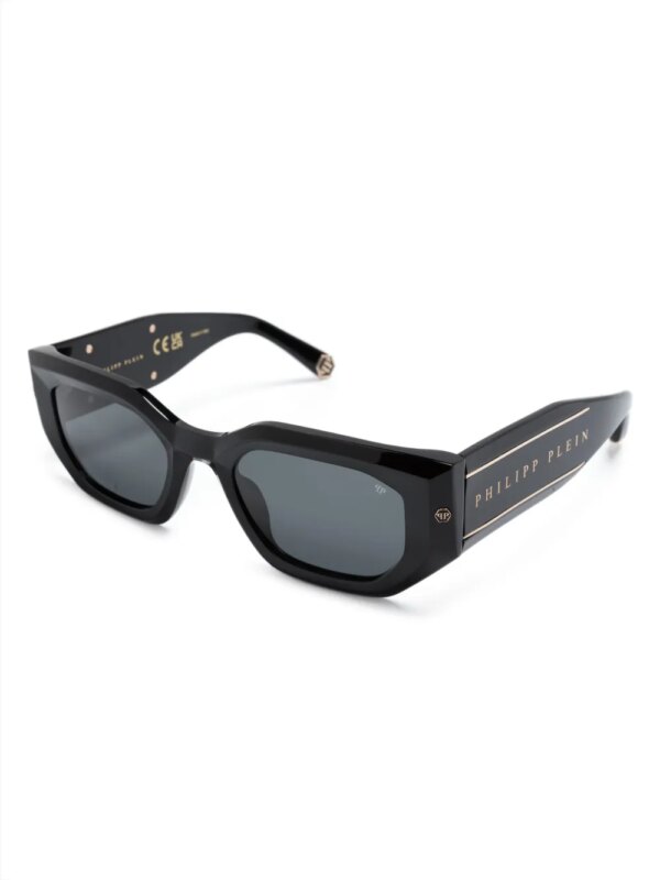 Philipp Plein Eyewear Zonnebril met vierkant montuur - Zwart