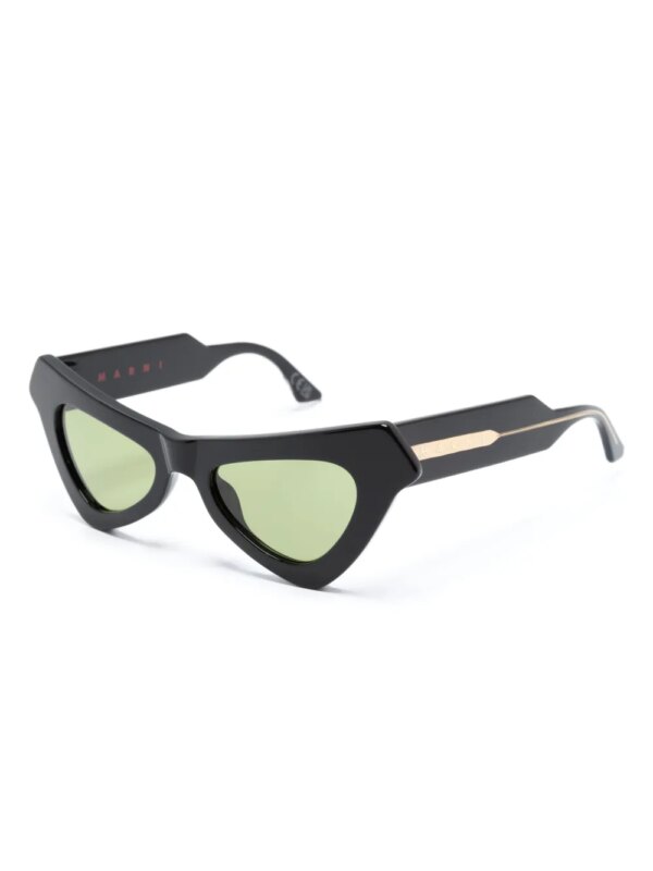 Marni Eyewear Zonnebril met cat-eye montuur - Zwart