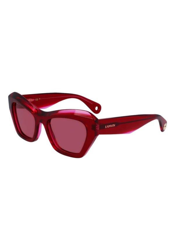 Lanvin Zonnebril met geometrisch montuur - Rood