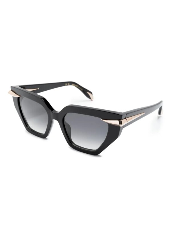 Roberto Cavalli Zonnebril met cat-eye montuur - Zwart