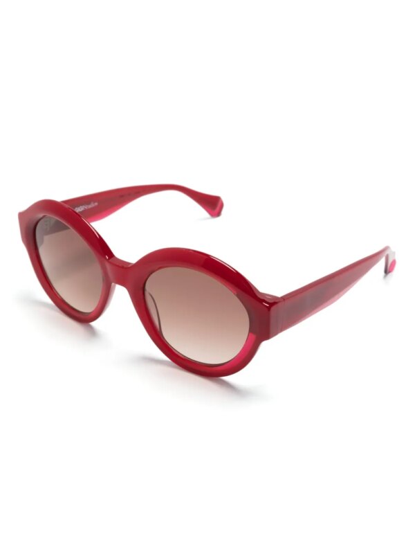 GIGI STUDIOS Zonnebril met rond montuur - Rood