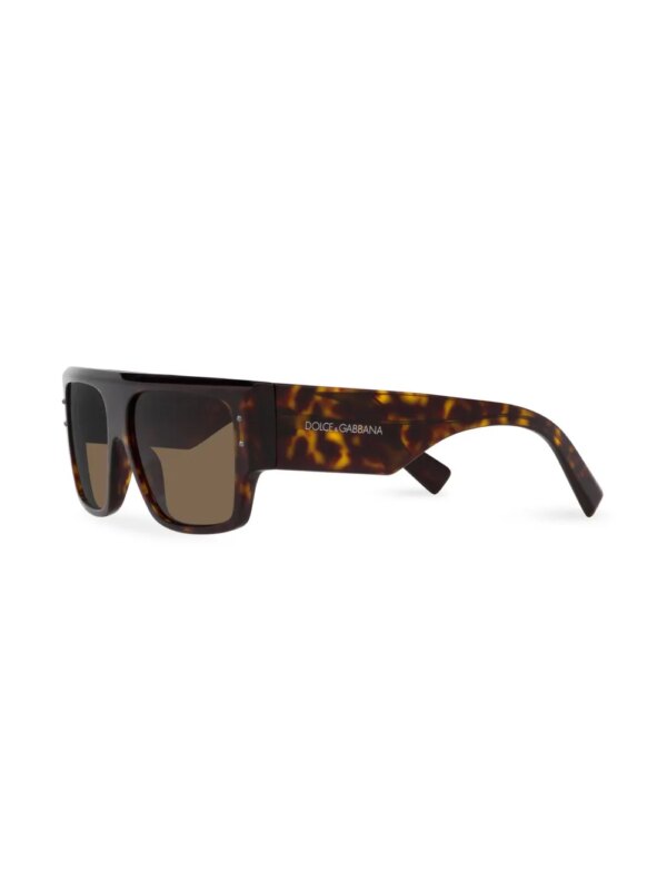 Dolce & Gabbana Eyewear DNA zonnebril met oversized montuur - Bruin