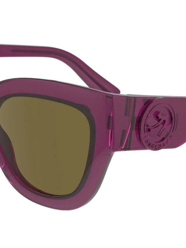 Longchamp Zonnebril met cat-eye montuur - Paars