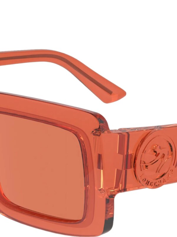 Longchamp Zonnebril met vierkant montuur - Oranje