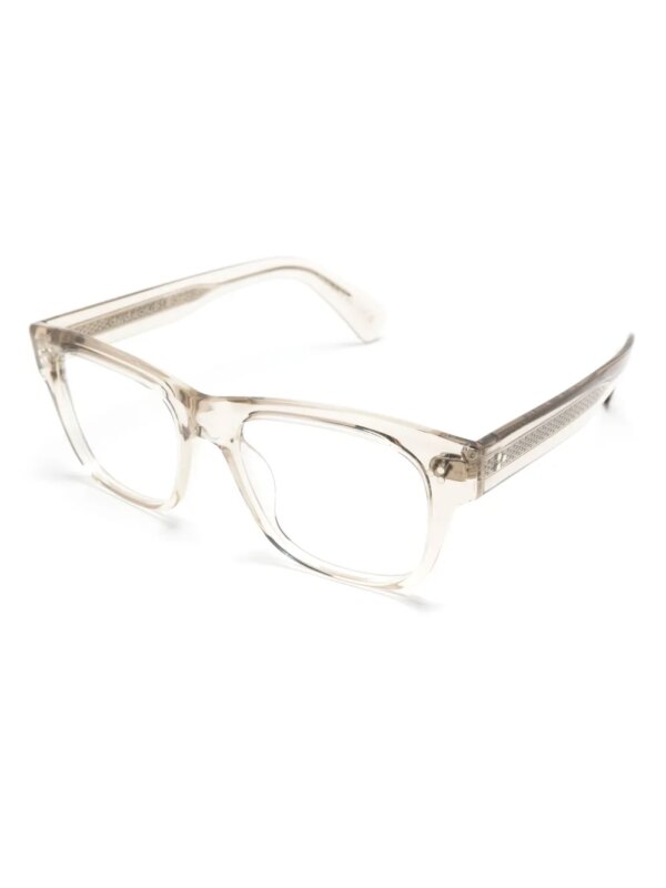 Oliver Peoples Zonnebril met doorzichtig vierkant montuur - Wit