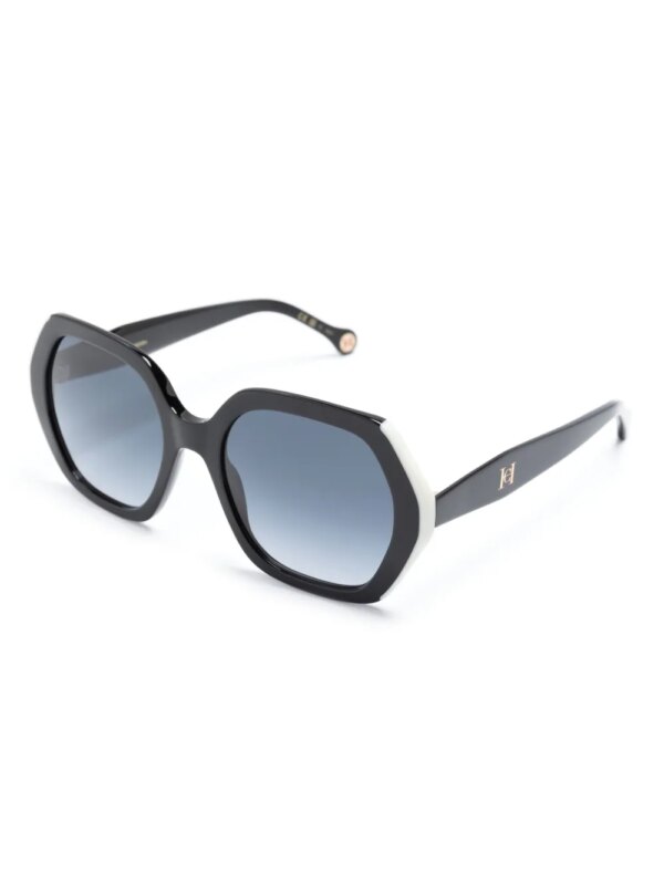 Carolina Herrera Zonnebril met oversized montuur - Zwart