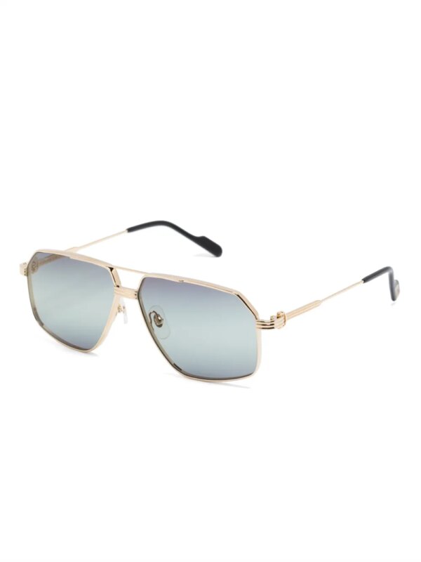 Cartier Eyewear Zonnebril met piloten montuur - Goud