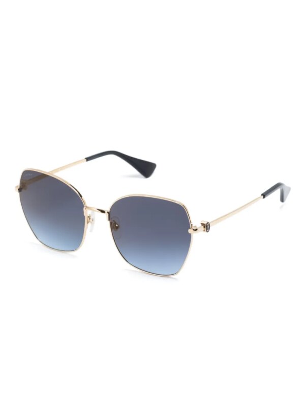 Cartier Eyewear Zonnebril met gegraveerd detail - Goud