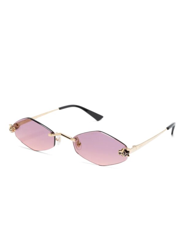 Cartier Eyewear Zonnebril met geometrisch montuur - Roze