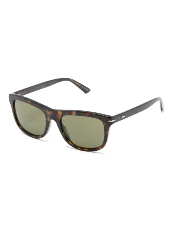 Gucci Eyewear Zonnebril met schildpadschild-design - Bruin