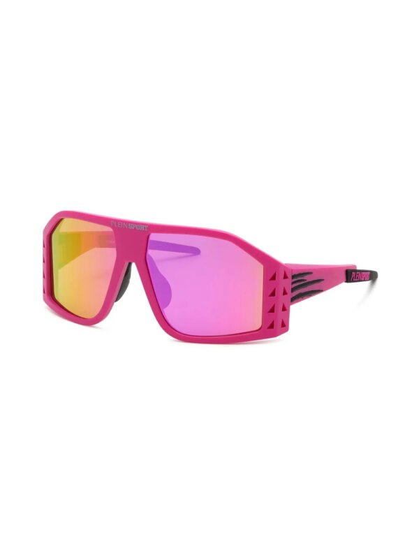 Plein Sport The Wave Gen X.02 zonnebril met oversized montuur - Roze