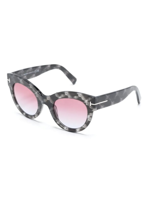 TOM FORD Eyewear Lucilla zonnebril met vlinder montuur - Zwart