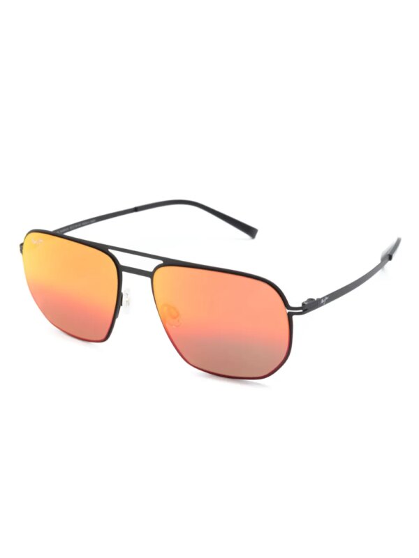 Maui Jim Shark's Cove zonnebril met piloten montuur - Zwart