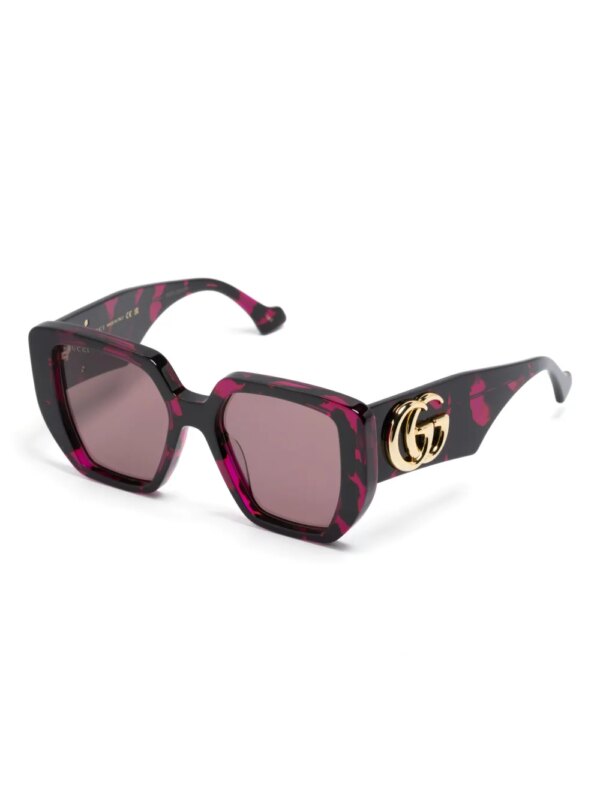 Gucci Eyewear Zonnebril met oversized montuur - Paars