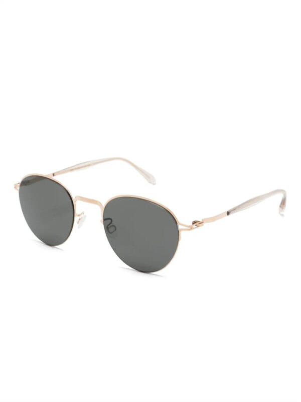 Mykita Tate zonnebril met half montuur - Goud