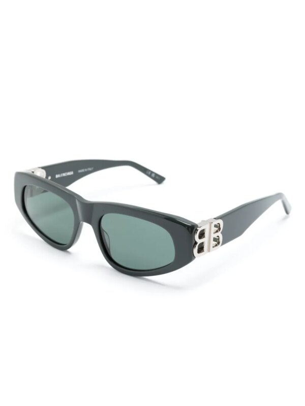 Balenciaga Eyewear Zonnebril met D-montuur - Groen