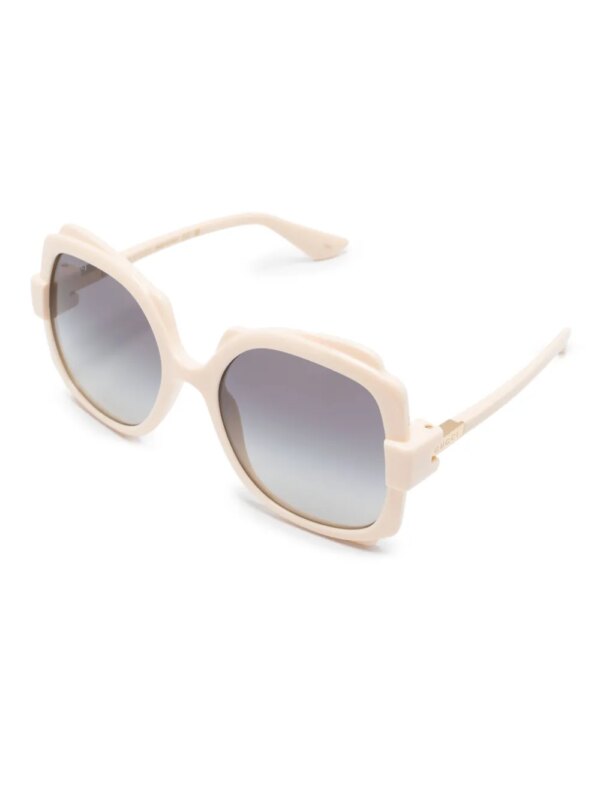 Gucci Eyewear Zonnebril met vierkant montuur - Beige