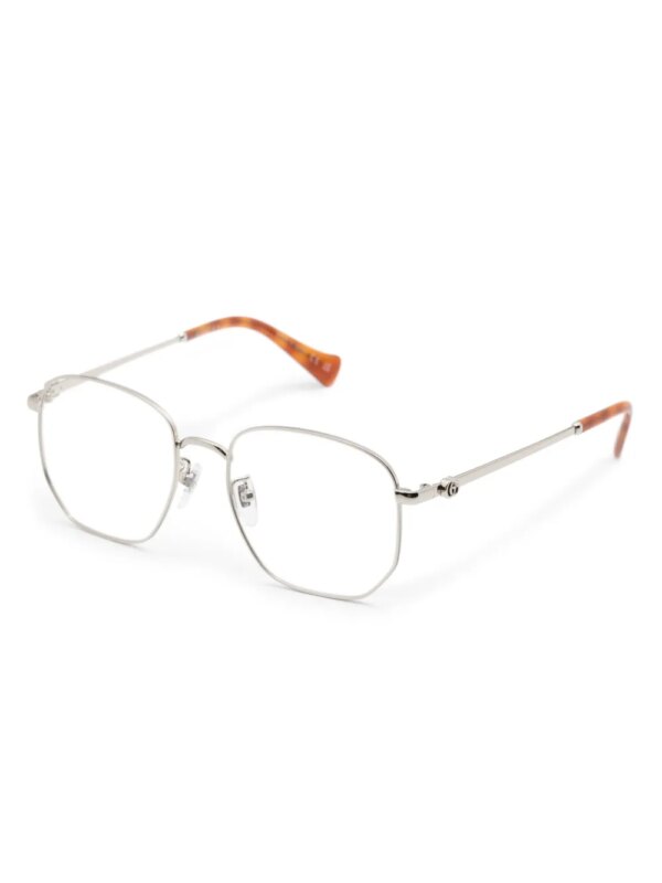 Gucci Eyewear GG1420OK zonnebril met oversized montuur - Zilver
