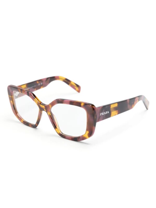 Prada Eyewear Zonnebril met vierkant montuur - Bruin