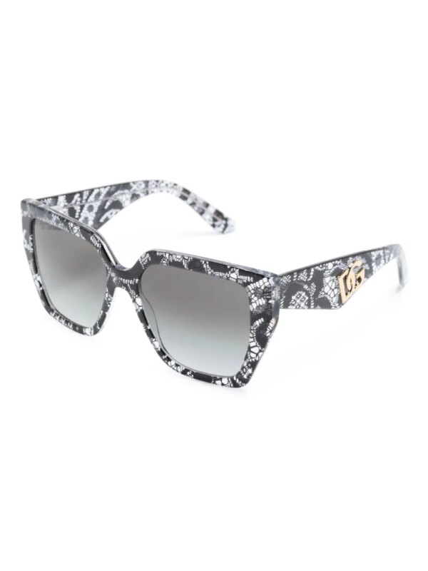 Dolce & Gabbana Eyewear Zonnebril met vierkant montuur - Zwart