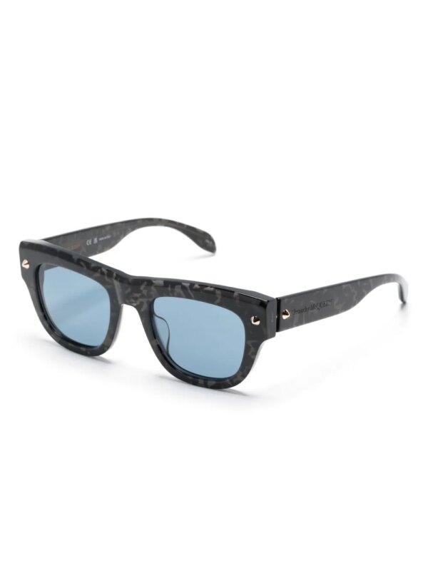 Alexander McQueen Eyewear Zonnebril met studs - Zwart