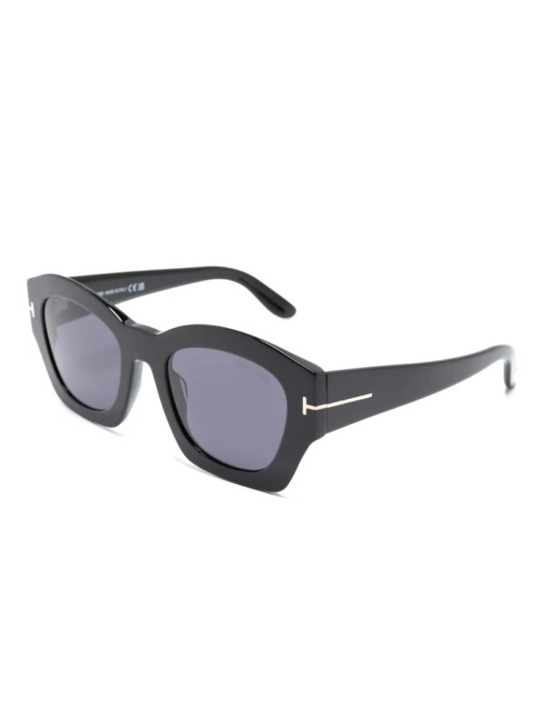 TOM FORD Eyewear Guilianna zonnebril met rond montuur - Zwart