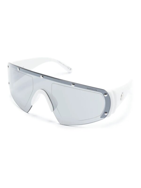 Moncler Eyewear Cycliste zonnebril met oversized montuur - Wit