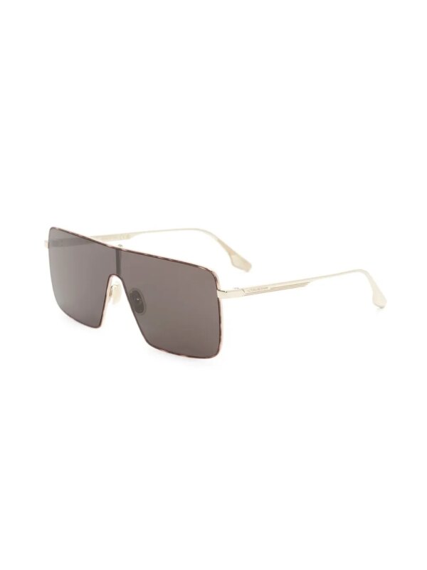Victoria Beckham Eyewear Zonnebril met shield montuur en logo - Goud