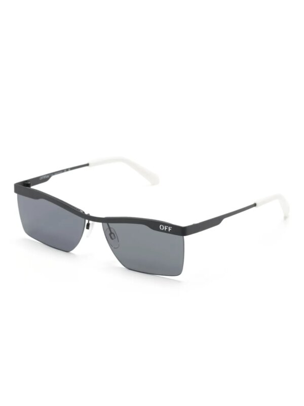 Off-White Eyewear Rimini zonnebril met rechthoekig montuur - Zwart