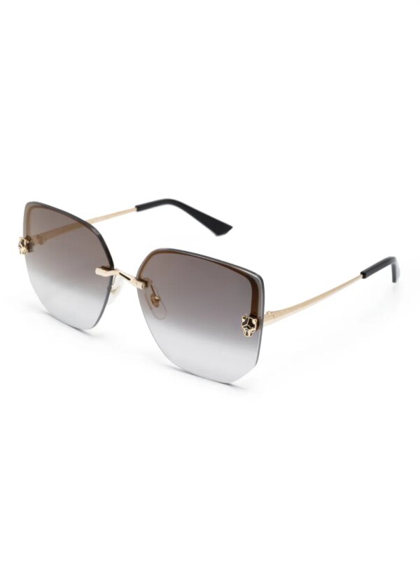 Cartier Eyewear Panthère zonnebril met vlinder montuur - Goud