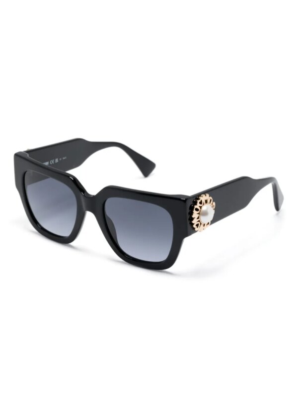 Moschino Eyewear Zonnebril met vierkant montuur - Zwart