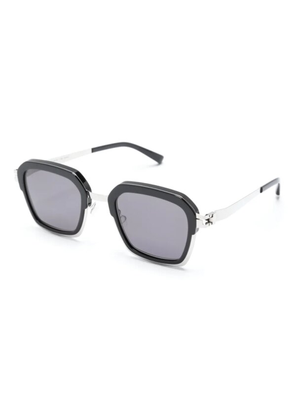 Mykita Misty zonnebril met vierkant montuur - Zwart