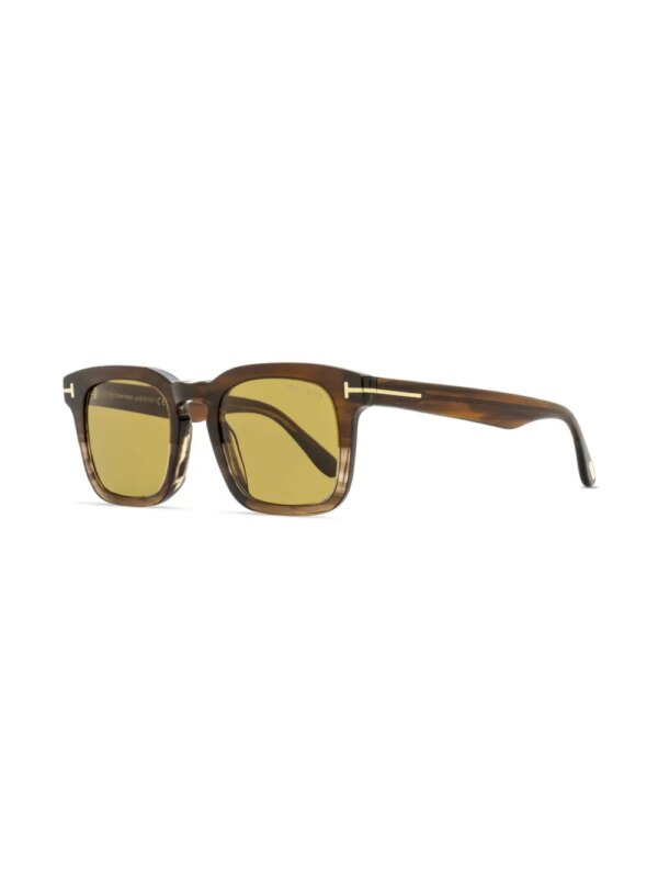 TOM FORD Eyewear Dax zonnebril met vierkant montuur - Bruin