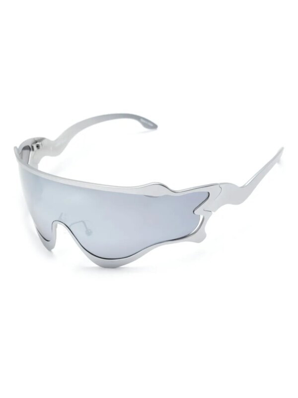 Henrik Vibskov Octane zonnebril met schild montuur - Zilver