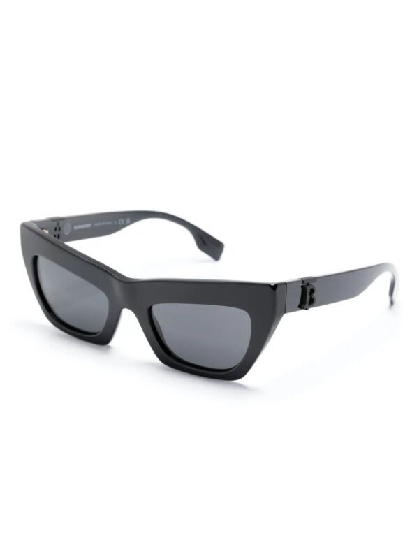 Burberry Eyewear Zonnebril met logoplakkaat - Zwart
