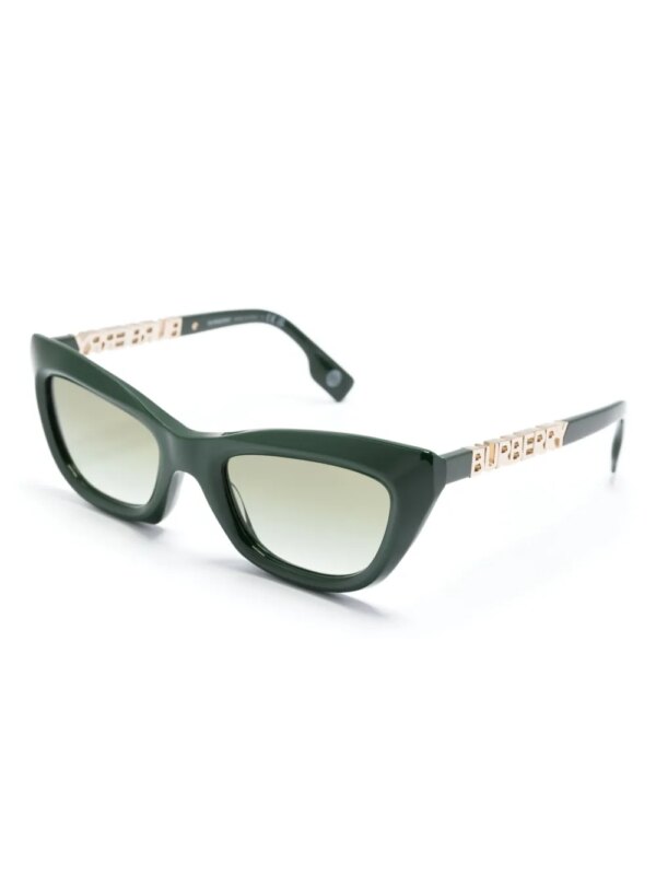 Burberry Eyewear Zonnebril met logoplakkaat - Groen