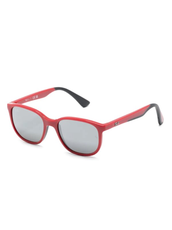 RAY-BAN JUNIOR RB9078S zonnebril met vierkant montuur - Rood