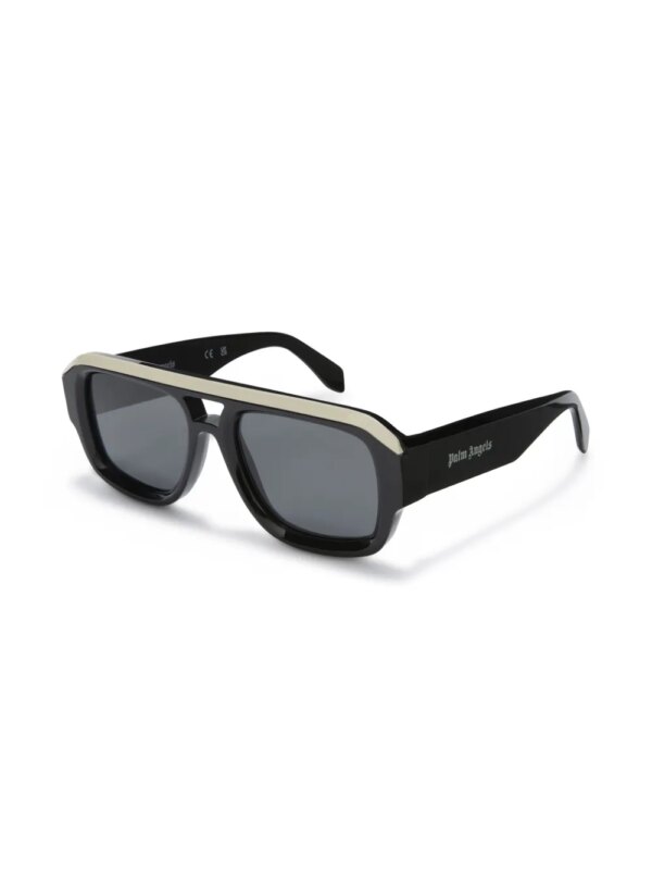 Palm Angels Eyewear Stockton zonnebril met vierkant montuur - Zwart