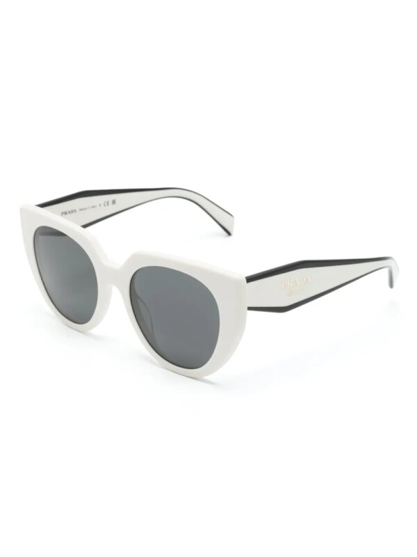 Prada Eyewear Zonnebril met cat-eye montuur - Wit