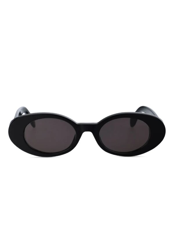 Palm Angels Eyewear Gilroy zonnebril met ovalen montuur - Zwart