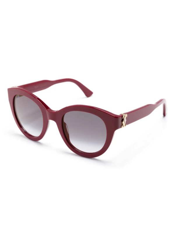 Cartier Eyewear Zonnebril met rond montuur - Paars