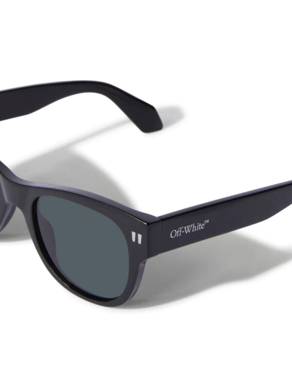 Off-White Eyewear MOAB zonnebril met rond montuur - Zwart