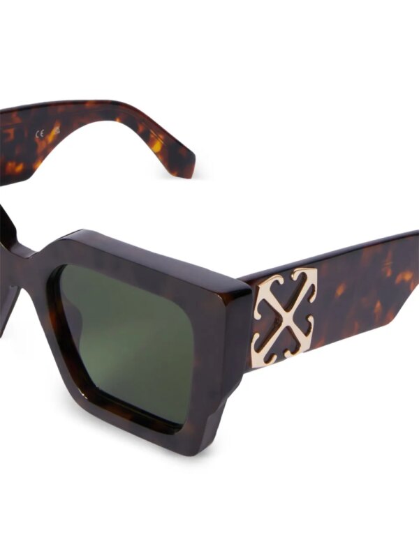 Off-White Eyewear Catalina zonnebril met oversized montuur - Bruin